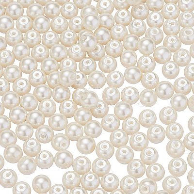 Eco-Friendly Dyed Glass Pearl Round Beads HY-BC0001-6mm-RB011-1
