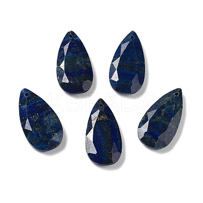 Natural Lapis Lazuli Faceted Pendants G-D082-01D-1