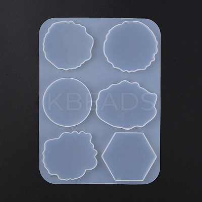 DIY Hexagon & Round & Polygon Phone Grip Ornament Silicone Molds DIY-TAC0022-14-1