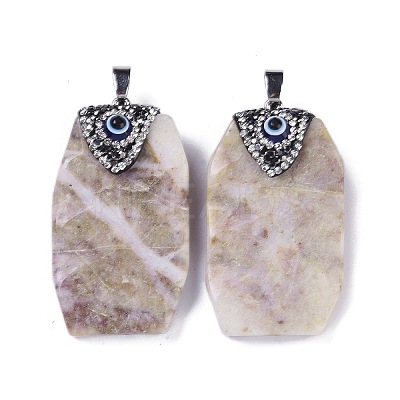 Synthetic Picture Jasper Pendants KK-F868-25P-1