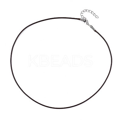 Waxed Cotton Cord Necklace Making X-MAK-S034-005-1