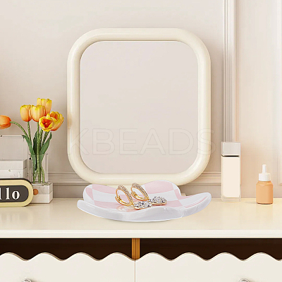 Ceramic Food Plate AJEW-SP0005-04A-1