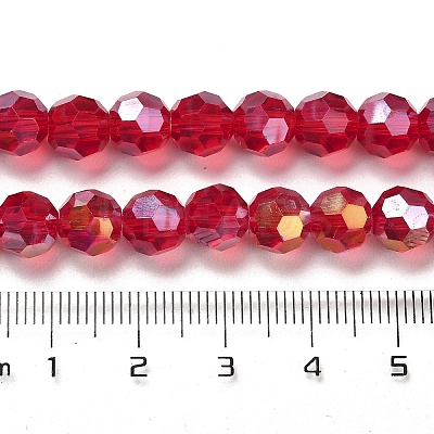 Transparent Glass Beads EGLA-A035-T8mm-B07-1