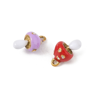 304 Stainless Steel Enamel Charms STAS-P396-13G-M-1