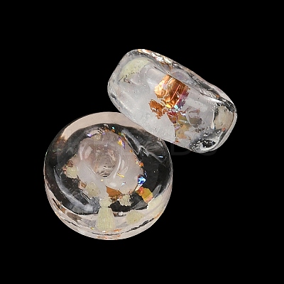 Luminous Handmade Foil Glass Beads LAMP-P020-01A-06-1