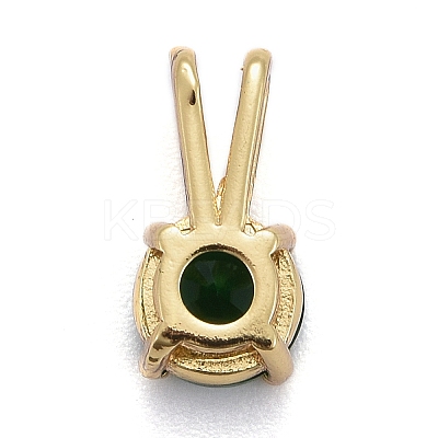 Brass Micro Pave Cubic Zirconia Pendants X-KK-P192-04-G05-1