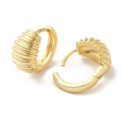 Brass Hoop Earrings for Women EJEW-P292-11A-G-1