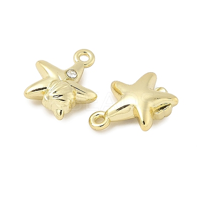 Alloy Rhinestone Charms PALLOY-F316-02A-G-1