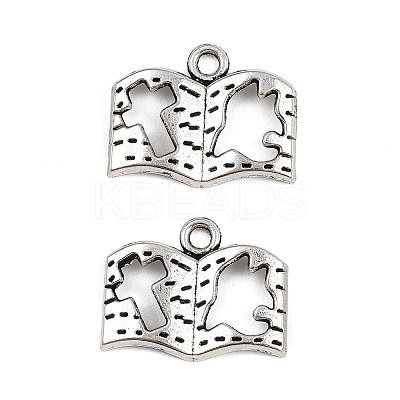 Tibetan Style Alloy Pendants TIBE-B003-09AS-1