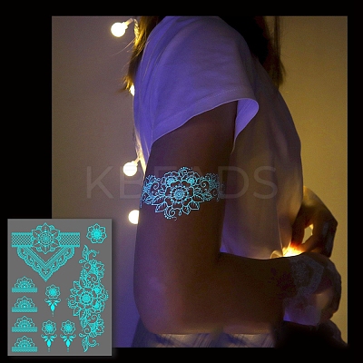 Luminous Removable Temporary Water Proof Tattoos Paper Stickers PW-WG10232-13-1