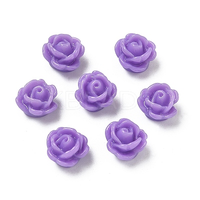 Rose Flower Opaque Resin Beads X-CRES-B1029-A56-1