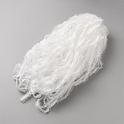 Polyester Fish Silk Elastic Lace Band OCOR-WH0085-19A-1