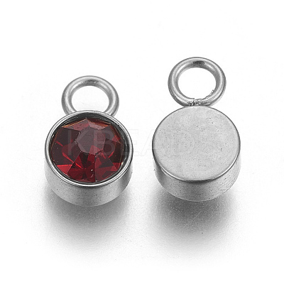Glass Rhinestone Charms STAS-F189-P09-1
