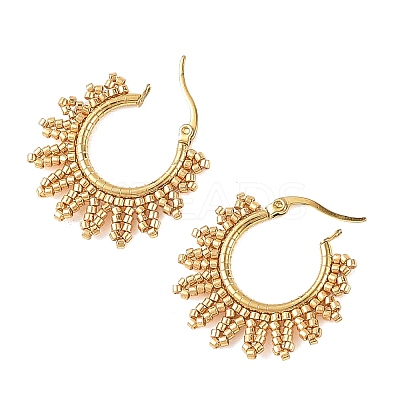 304 Stainless Steel Hoop Earrings EJEW-MZ00753-1