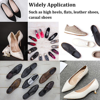 6 Pairs 2 Colors Cotton Anti-Wear Heel Grips FIND-GF0005-49-1