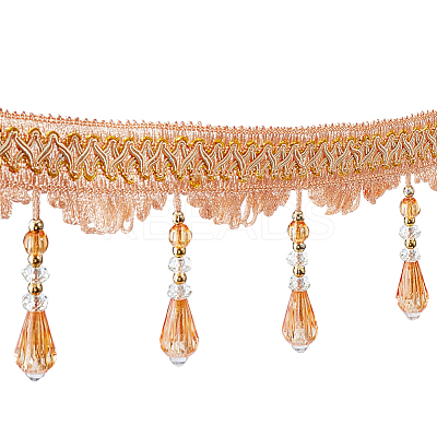 Curtain Plastic Beaded Fringe Trim OCOR-ME0001-23B-1