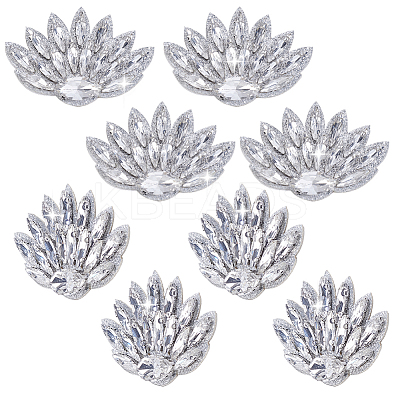 Glass Clothing Patches PATC-WH0028-025G-1