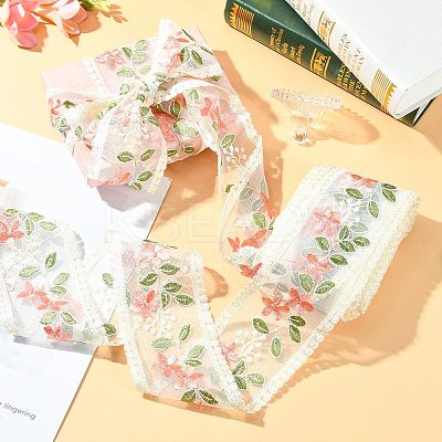 10 Yards Embroidery Polyester Lace Trim OCOR-GF0001-80A-1