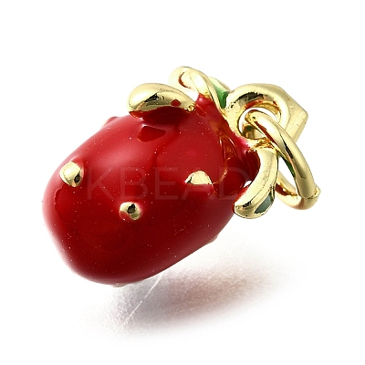 Brass with Enamel Charms KK-Q066-01F-G-1