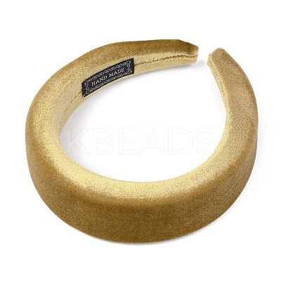 Flocking Cloth Sponge Thick Hairbands OHAR-O018-04A-1
