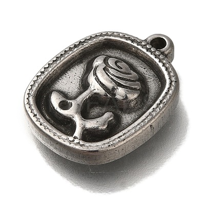 304 Stainless Steel Pendants STAS-H223-08AS-01-1