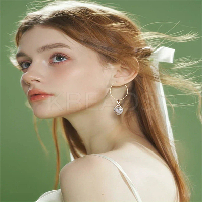 10Pcs Brass Hoop Earrings EJEW-LP0008-056-1