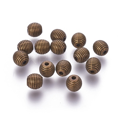 Tibetan Style Alloy Beehive Beads PALLOY-6662-AB-NR-1