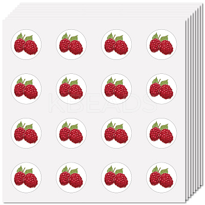 8Pcs Plastic Waterproof Self-Adhesive Picture Stickers DIY-WH0428-161-1
