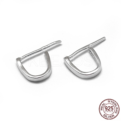 Anti-Tarnish 925 Sterling Silver Ice Pick Pinch Bails STER-L057-079A-1