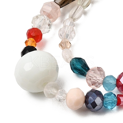 Mixed Electroplate Glass Beads Strands EGLA-A003-01-1