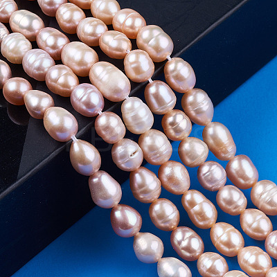 Natural Cultured Freshwater Pearl Beads Strands PEAR-N012-06H-1