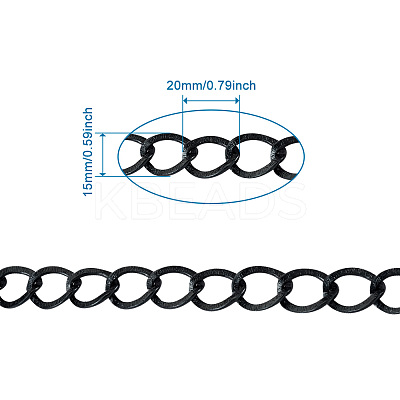 Aluminium Twisted Chains Curb Chains CHA-TA0001-05EB-1