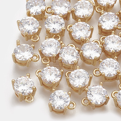 Cubic Zirconia Charms X-KK-S348-057-1