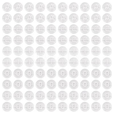 100Pcs 5 Styles Transparent Acrylic Beads OACR-TA0003-48C-1