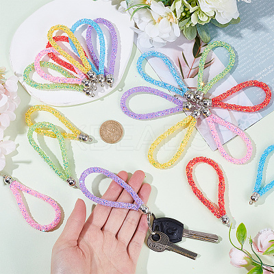 30Pcs 6 Colors PVC Sequin Rope Pendant Decorations FIND-CP0001-74-1