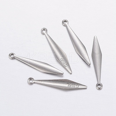 Tarnish Resistant 316 Surgical Stainless Steel Pendants STAS-P198-04-1