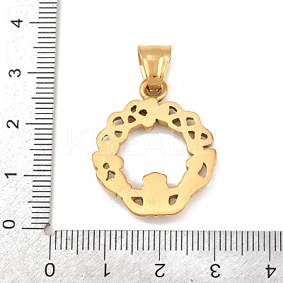 304 Stainless Steel Pendants Ion Plating(IP) STAS-K316-04G-1