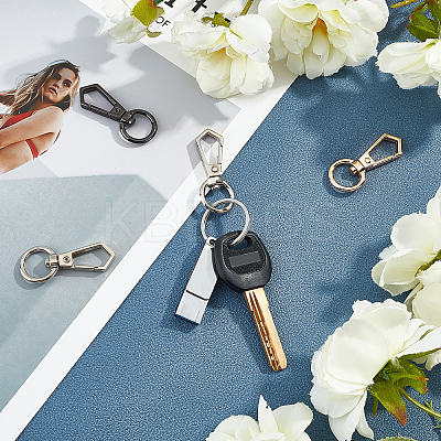 12Pcs 3 Colors Zinc Alloy Swivel Clasps PALLOY-CA0001-87-1
