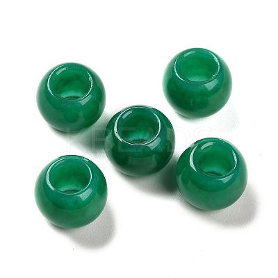 Natural Malaysia Jade Dyed European Beads G-R488-01A-1