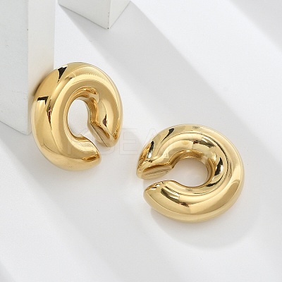 304 Stainless Steel C-Shaped Cuff Earrings for Women EJEW-M068-30G-1