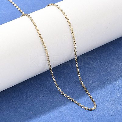 Ion Plating(IP) Trendy Unisex 304 Stainless Steel Cable Chain Necklaces NJEW-M047-02-1