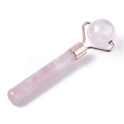 Natural Rose Quartz Mini Eye Roller Massage Tool Skin Care G-N0325-03-1