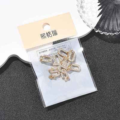 SHEGRACE Brass Micro Pave Clear Cubic Zirconia Pendants XGRQ29363-394G-U-1