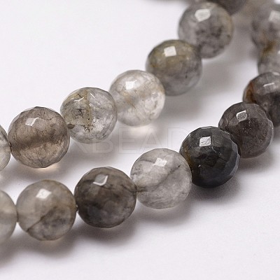 Natural Cloud Quartz Beads Strands G-G736-21-8mm-1