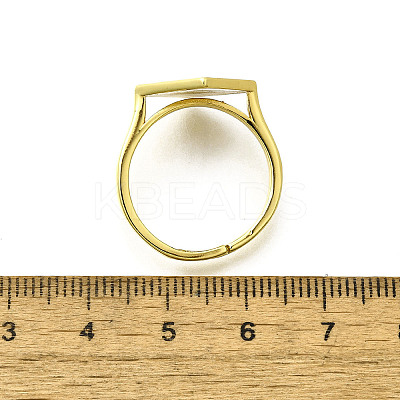 Brass Enamel Adjustable Rings for Women RJEW-S399-15G-1