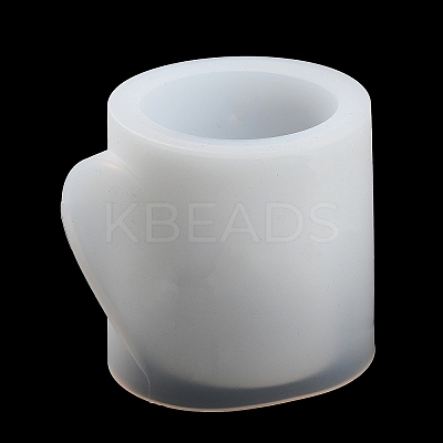 Valentine's Day Theme Column with Heart DIY Candle Cup Silicone Molds DIY-G098-02A-1