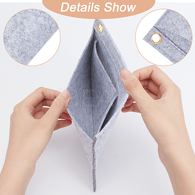 5Pcs 5 Colors Wool Felt Purse Organizer Insert FIND-WR0007-40A-1