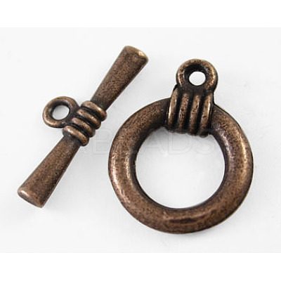 Tibetan Style Toggle Clasps LS-RLF1220Y-NF-1