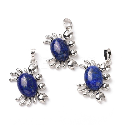 Natural Lapis Lazuli Pendants G-D469-01P-15-1