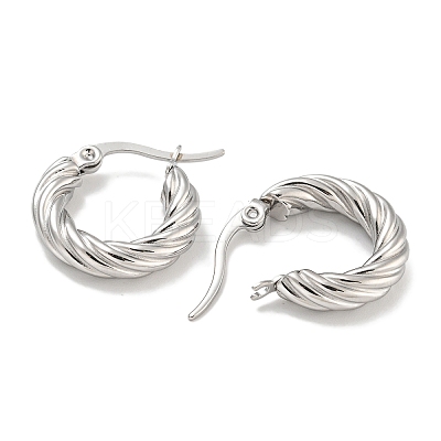 304 Stainless Steel Hoop Earring EJEW-F257-20P-01-1